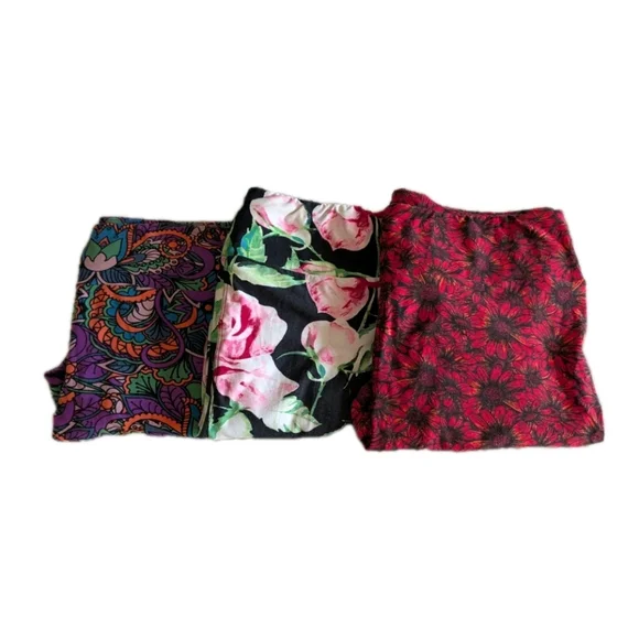 lularoe tc leggings Women Plus Size Fits 12-18 Lot of 3 Tall & Curvy - Picture 1 of 4